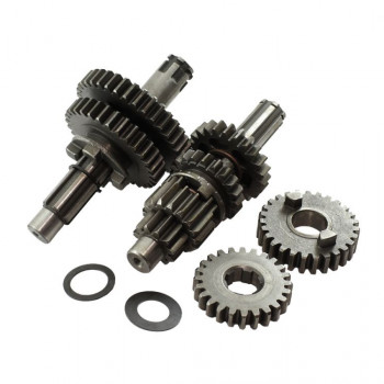 Валы КПП с шестернями 4T 139FMB (мопед) 70cc механика