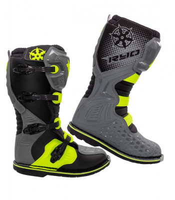 Мотоботы кросс Rio Racing MX3 Серый/жёлтый размер 46