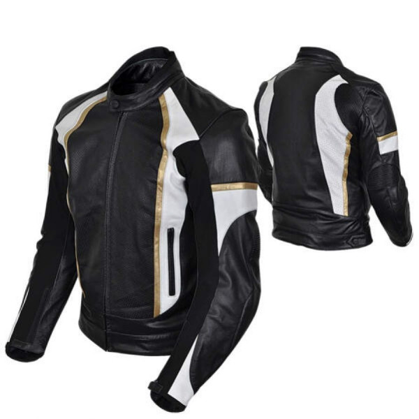 Куртка мотоциклетная кожа Hizer 542 black L