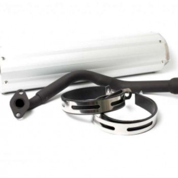 Глушитель 4T 152QMI, 157QMJ 125/150сс с коленом (колесная база 12-13") CN