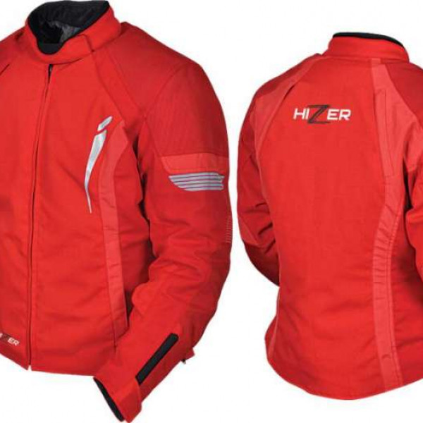 Куртка мотоциклетная женская текстиль Hizer 518 red S