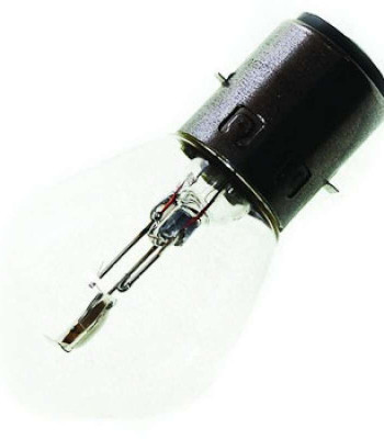 Лампа фары B35 BA20D (груша) 12V 35/35W прозрачная CN